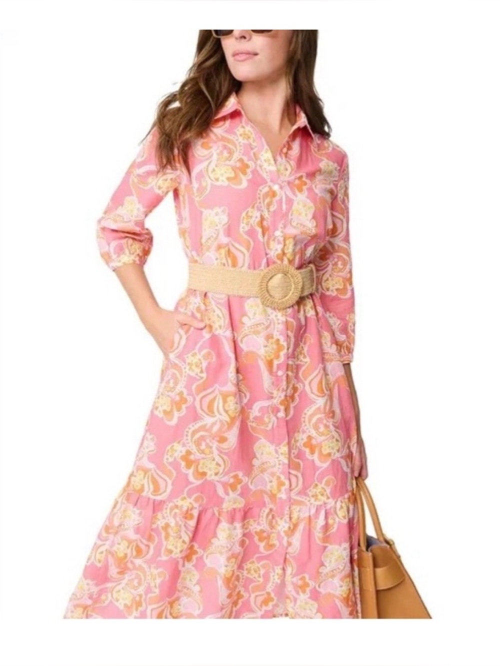 J. McLaughlin Linen Foley Dress medium